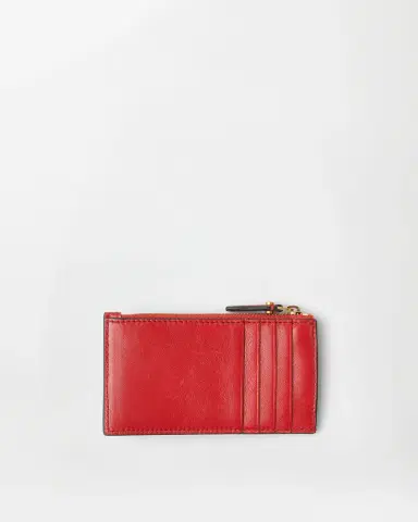 Versace Emblème Leather Zip Card Holder | Thumbnail 2 Versace Emblème Leather Zip Card Holder | Thumbnail 2