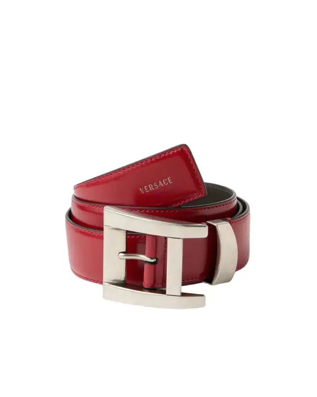 Versace Leather Belt 4 cm