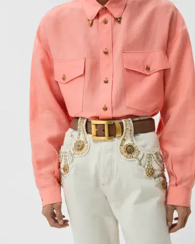 Versace Leather Belt 4 cm | Thumbnail 2 Versace Leather Belt 4 cm | Thumbnail 2
