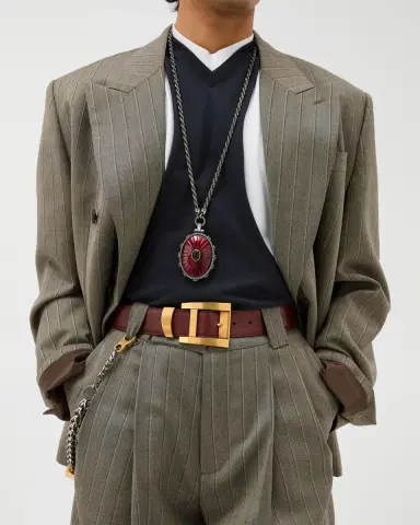 Versace Leather Belt 4 cm | Thumbnail 2 Versace Leather Belt 4 cm | Thumbnail 2