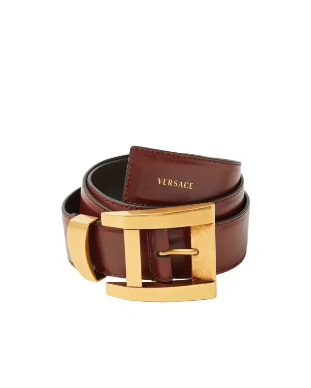 Versace Leather Belt 4 cm