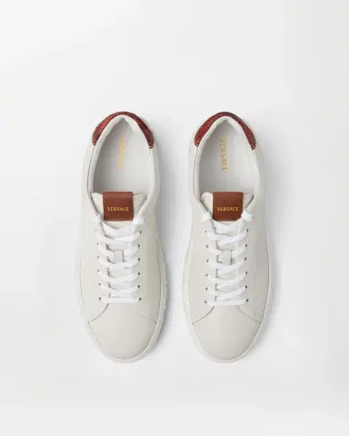 Versace Greca Leather Sneakers | Thumbnail 2 Versace Greca Leather Sneakers | Thumbnail 2
