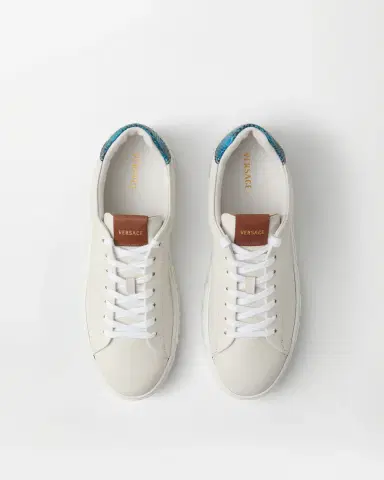 Versace Greca Leather Sneakers | Thumbnail 2 Versace Greca Leather Sneakers | Thumbnail 2