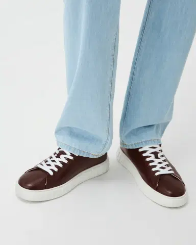 Versace Greca Leather Sneakers | Thumbnail 2