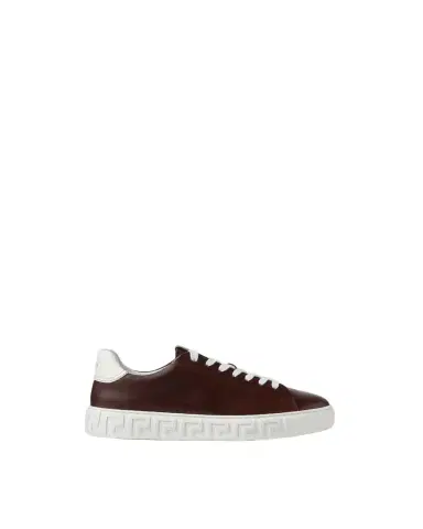Versace Greca Leather Sneakers | Thumbnail 1