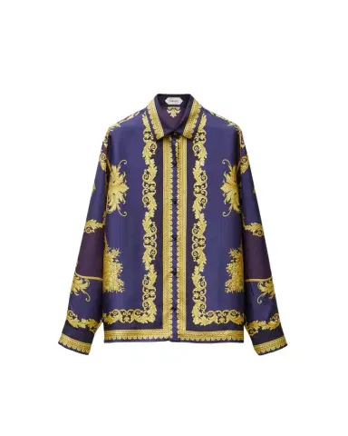 Versace Printed Silk Twill Shirt | Thumbnail 1 Versace Printed Silk Twill Shirt | Thumbnail 1