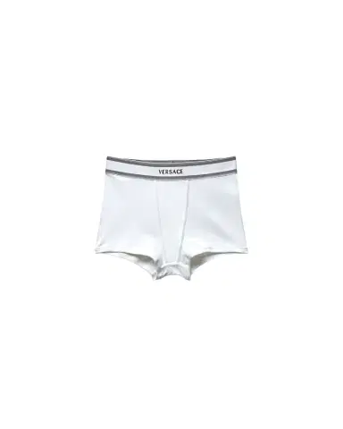 Versace Ribbed Cotton-Jersey Trunks | Thumbnail 1 Versace Ribbed Cotton-Jersey Trunks | Thumbnail 1