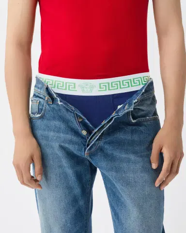 Versace Ribbed Cotton-Jersey Briefs | Thumbnail 2