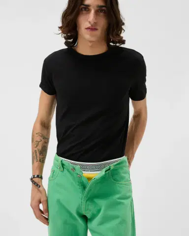 Versace Embroidered Cotton-Jersey T-Shirt | Thumbnail 2