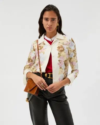 Versace Printed Silk Twill Shirt | Thumbnail 2 Versace Printed Silk Twill Shirt | Thumbnail 2