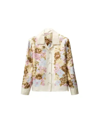 Versace Printed Silk Twill Shirt | Thumbnail 1 Versace Printed Silk Twill Shirt | Thumbnail 1