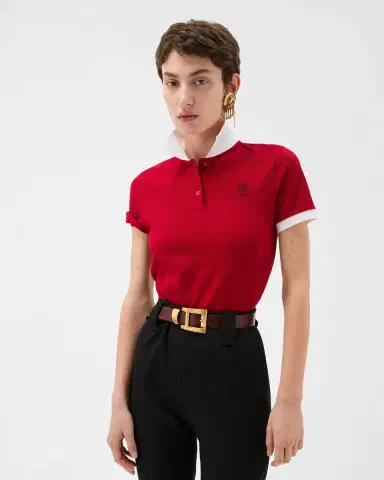 Versace Embroidered Cotton Piqué Polo | Thumbnail 2