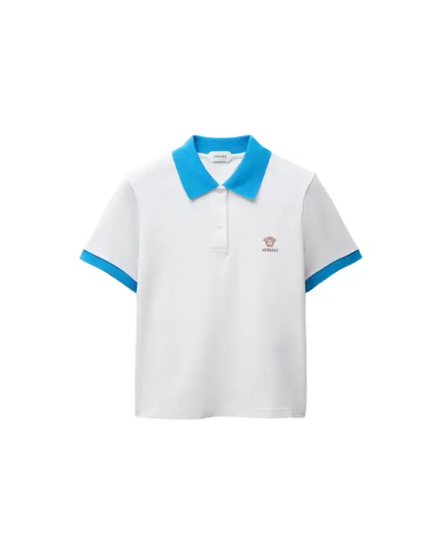 Versace Embroidered Cotton Piqué Polo
