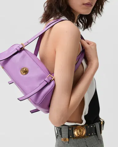 Versace Emblème Nappa Bowling Bag | Thumbnail 2