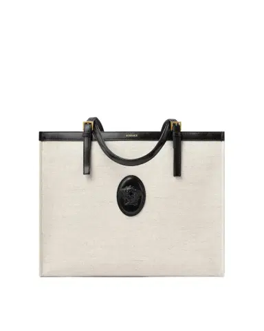 Versace Rivière Large Canvas Tote | Thumbnail 1