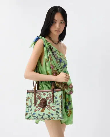 Versace Rivière Printed Canvas Tote | Thumbnail 2 Versace Rivière Printed Canvas Tote | Thumbnail 2