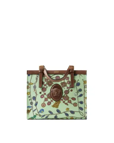 Versace Rivière Printed Canvas Tote | Thumbnail 1 Versace Rivière Printed Canvas Tote | Thumbnail 1