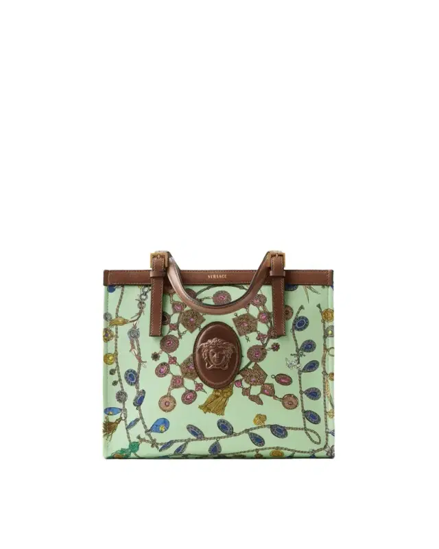 Versace Rivière Printed Canvas Tote