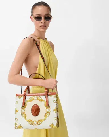 Versace Rivière Printed Canvas Tote | Thumbnail 2 Versace Rivière Printed Canvas Tote | Thumbnail 2