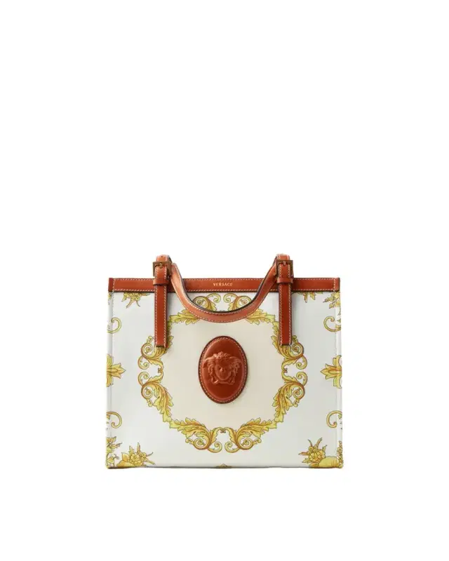 Versace Rivière Printed Canvas Tote