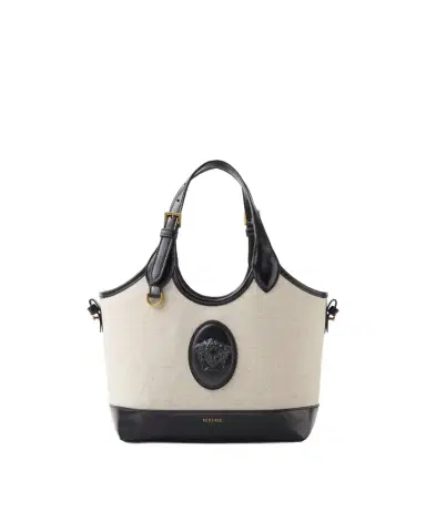 Versace Rivière Small Canvas Tote | Thumbnail 1 Versace Rivière Small Canvas Tote | Thumbnail 1