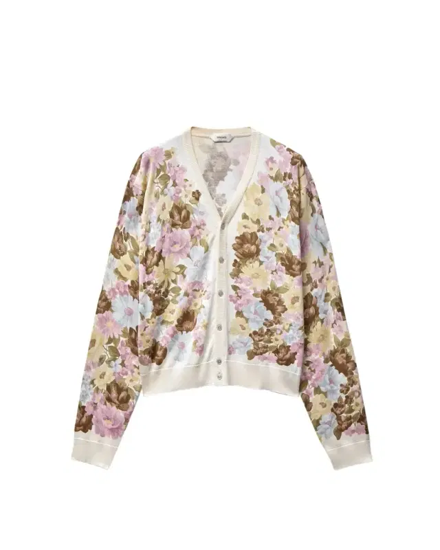 Versace Printed Silk Knit Cardigan
