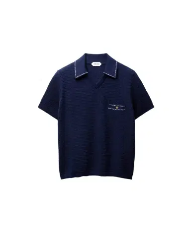 Versace Cotton Knit T-Shirt | Thumbnail 1 Versace Cotton Knit T-Shirt | Thumbnail 1
