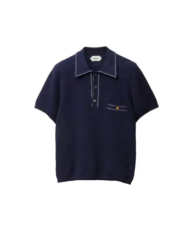 Versace Cotton Knit Polo | Thumbnail 1 Versace Cotton Knit Polo | Thumbnail 1