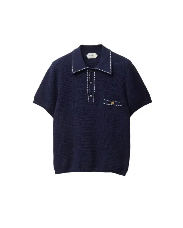 Versace Cotton Knit Polo