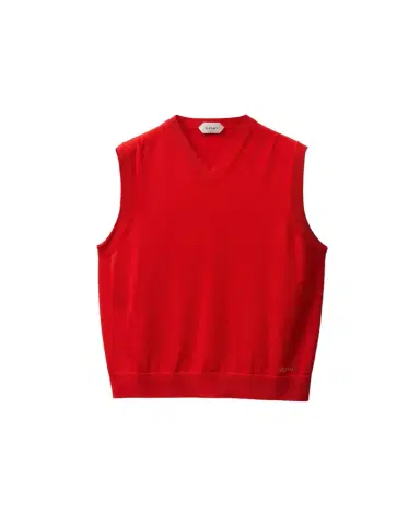 Versace Embroidered Wool Knit Vest | Thumbnail 1