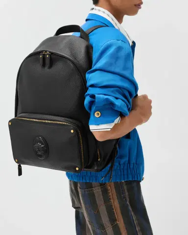 Versace Lou Leather Backpack | Thumbnail 2