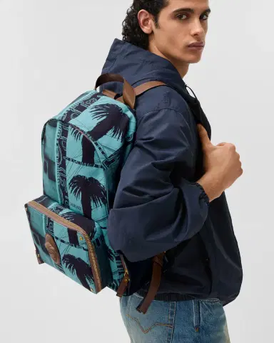 Versace Lou Printed Canvas Backpack | Thumbnail 2