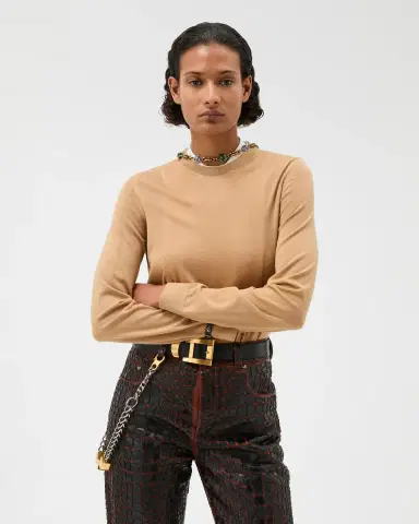 Versace Embroidered Wool Knit Sweater | Thumbnail 2 Versace Embroidered Wool Knit Sweater | Thumbnail 2