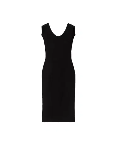 Versace Cotton Ribbed Knit Midi Dress | Thumbnail 1