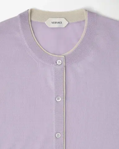 Versace Embroidered Wool Knit Cardigan | Thumbnail 2 Versace Embroidered Wool Knit Cardigan | Thumbnail 2