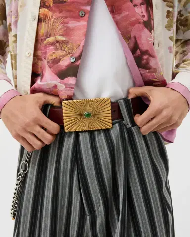 Versace Leather Belt 4 cm | Thumbnail 2 Versace Leather Belt 4 cm | Thumbnail 2