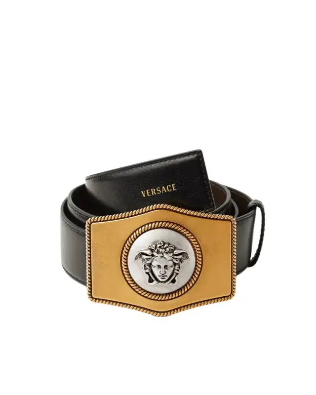 Versace Leather Belt 4 cm