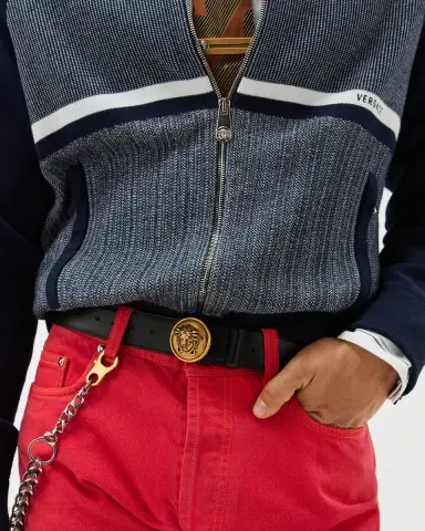 Versace Leather Belt 3.5 cm | Thumbnail 2 Versace Leather Belt 3.5 cm | Thumbnail 2