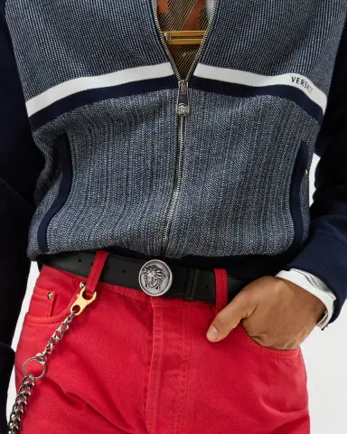 Versace Leather Belt 3.5 cm | Thumbnail 2 Versace Leather Belt 3.5 cm | Thumbnail 2