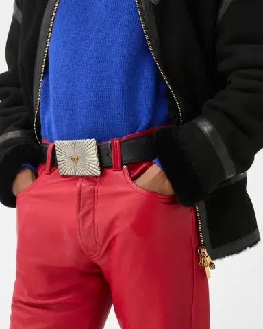 Versace Leather Belt 4 cm | Thumbnail 2 Versace Leather Belt 4 cm | Thumbnail 2