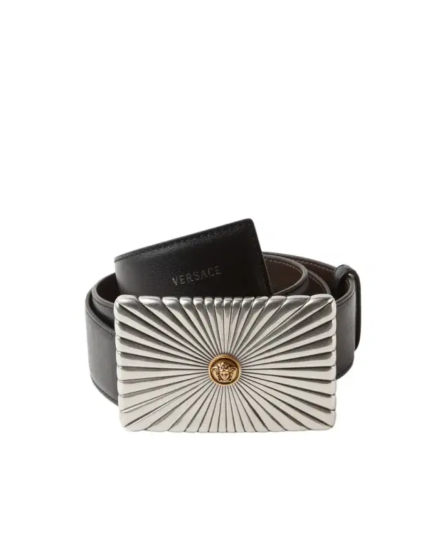 Versace Leather Belt 4 cm