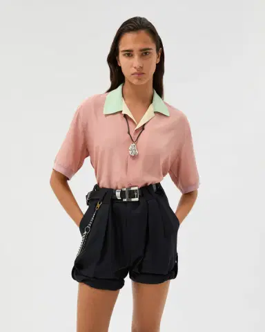 Versace Silk-Poplin Crop Shirt | Thumbnail 2 Versace Silk-Poplin Crop Shirt | Thumbnail 2