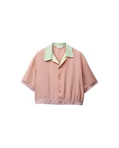 Versace Silk-Poplin Crop Shirt | Thumbnail 1 Versace Silk-Poplin Crop Shirt | Thumbnail 1