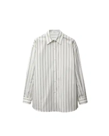 Versace Striped Cotton-Poplin Shirt | Thumbnail 1