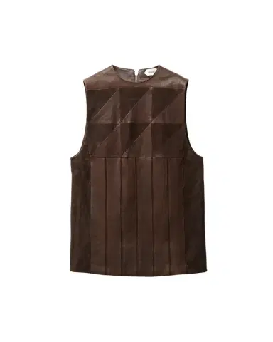 Versace Leather Patchwork Mini Dress | Thumbnail 1 Versace Leather Patchwork Mini Dress | Thumbnail 1