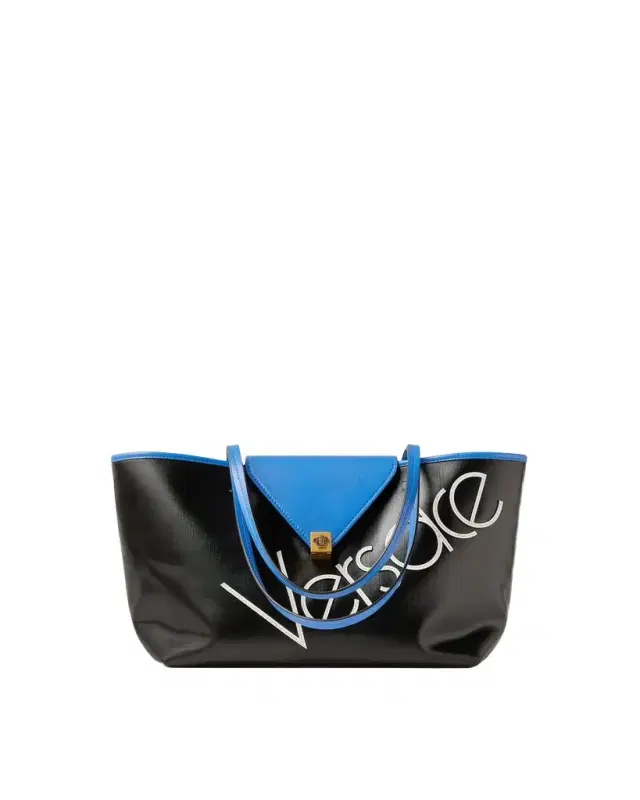 Versace Severine Small Coated Canvas Tote