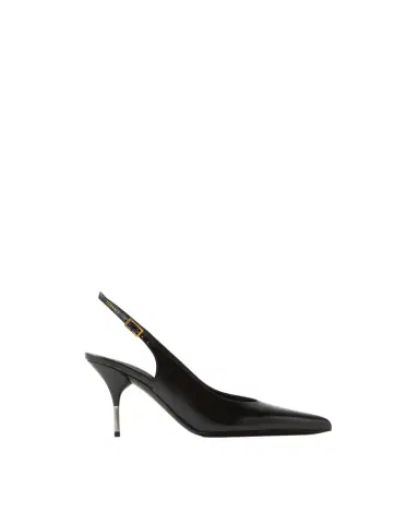 Versace Nyx Leather Slingbacks 80 mm | Thumbnail 1 Versace Nyx Leather Slingbacks 80 mm | Thumbnail 1