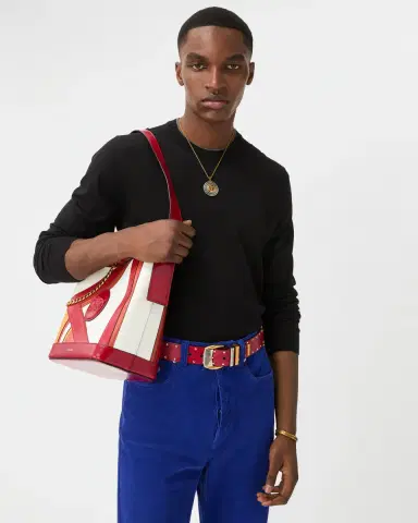 Versace Embroidered Wool Knit Crewneck Sweater | Thumbnail 2 Versace Embroidered Wool Knit Crewneck Sweater | Thumbnail 2