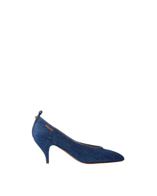 Versace Tina Denim Pumps 65 mm