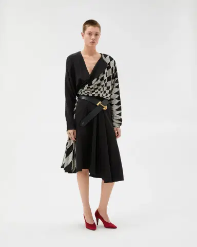 Versace Embroidered Silk Midi Evening Dress | Thumbnail 2 Versace Embroidered Silk Midi Evening Dress | Thumbnail 2